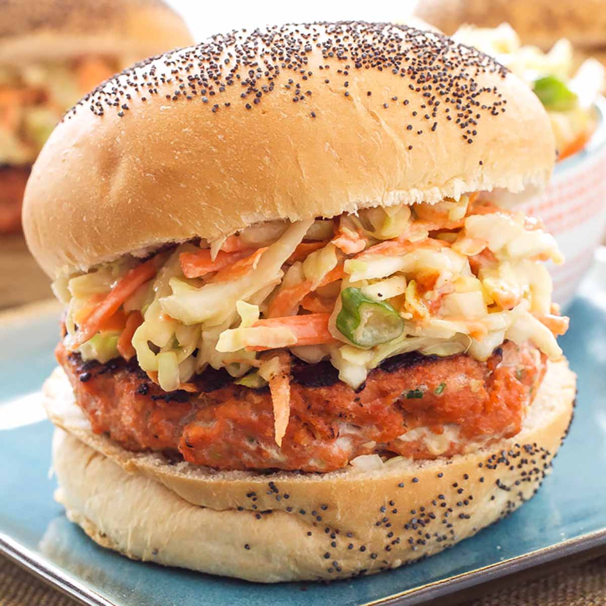 Barbequed Salmon Sandwiches